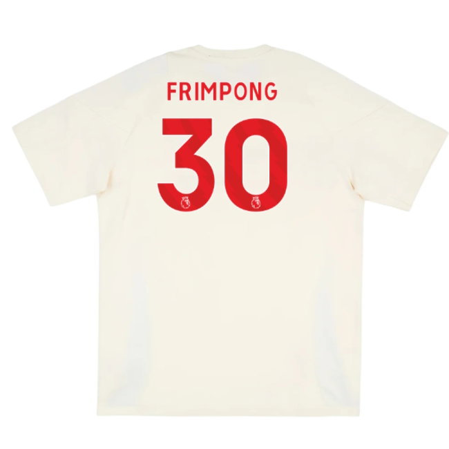 2025-2026 Liverpool Training Tee (White) (Frimpong 30) — Shop Online