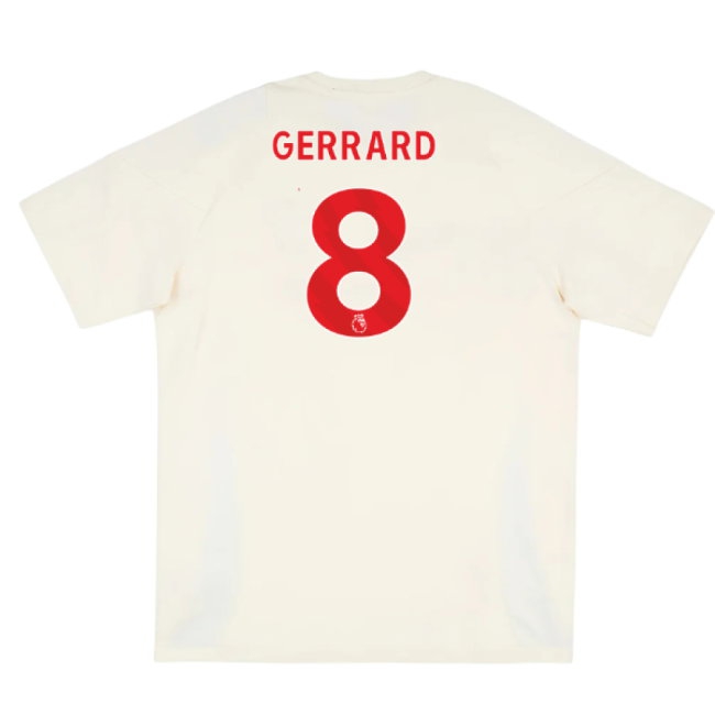 2025-2026 Liverpool Training Tee (White) (Gerrard 8) — Buy Now