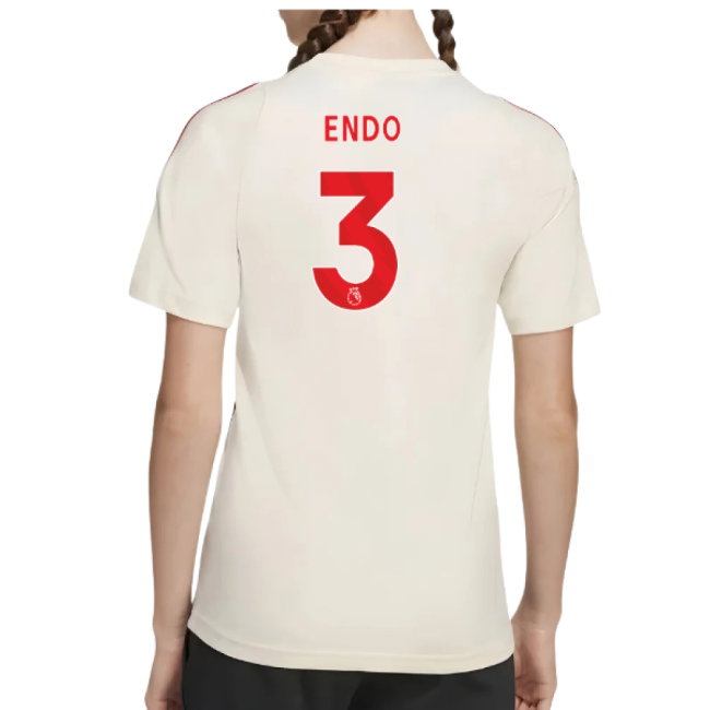 2025-2026 Liverpool Training Tee (White) - Kids (Endo 3) — Buy Now