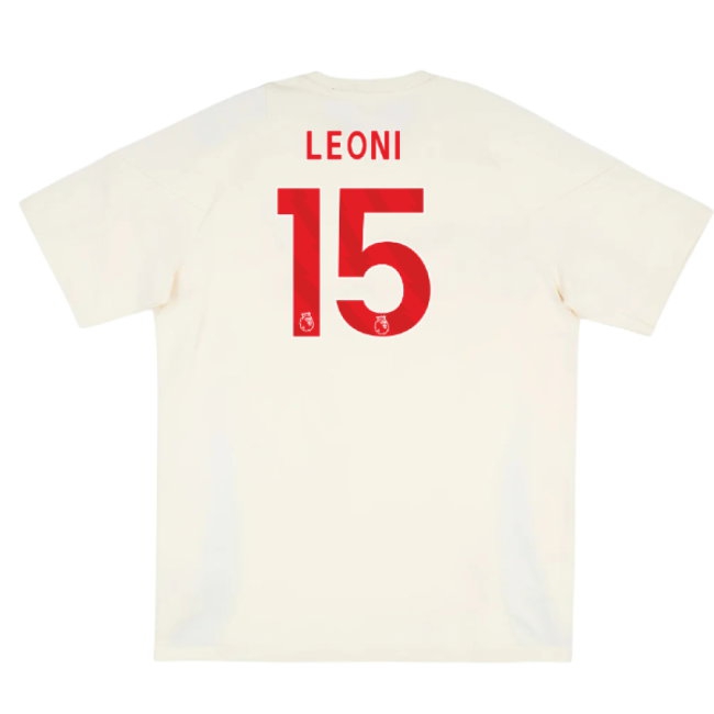 2025-2026 Liverpool Training Tee (White) (Leoni 15) — Shop Online