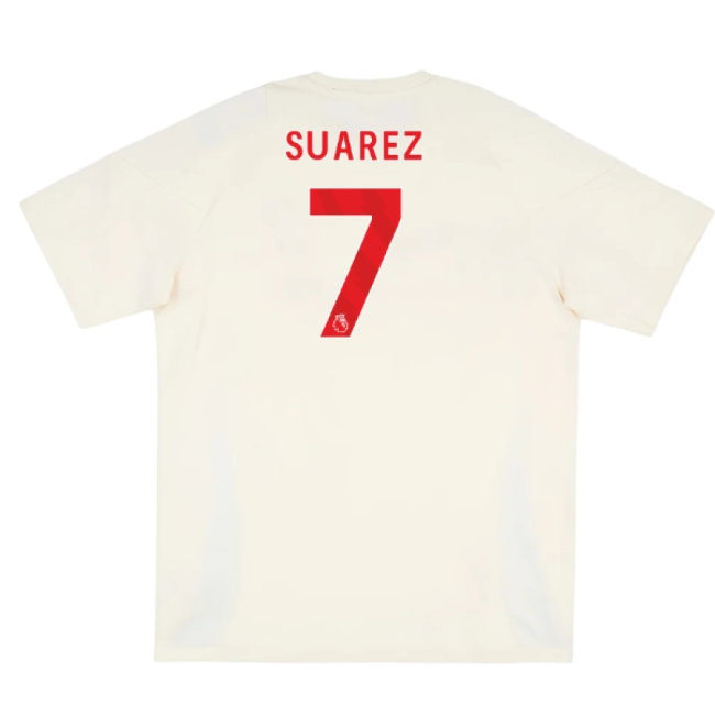 2025-2026 Liverpool Training Tee (White) (Suarez 7) — Buy Now