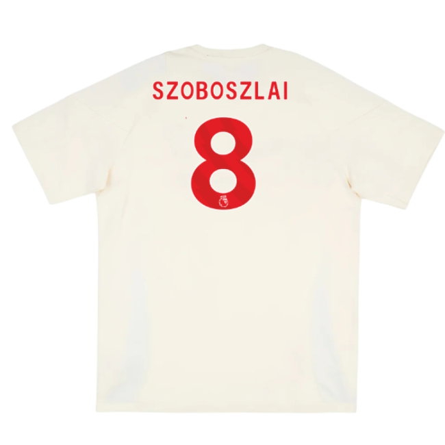 2025-2026 Liverpool Training Tee (White) (Szoboszlai 8) — Shop Now