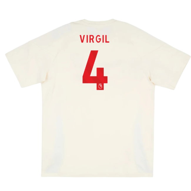 2025-2026 Liverpool Training Tee (White) (Virgil 4) — Buy Now