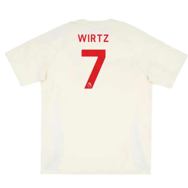 2025-2026 Liverpool Training Tee (White) (Wirtz 7) — Shop Online