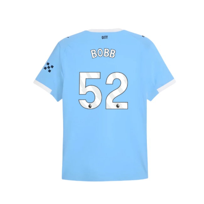 2025-2026 Man City Player Version Home Shirt (Bobb 52) — Buy Online