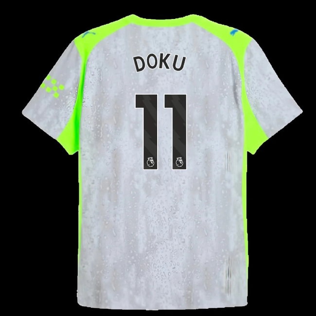 2025-2026 Man City Player Version Third Shirt (Doku 11) — Shop Online