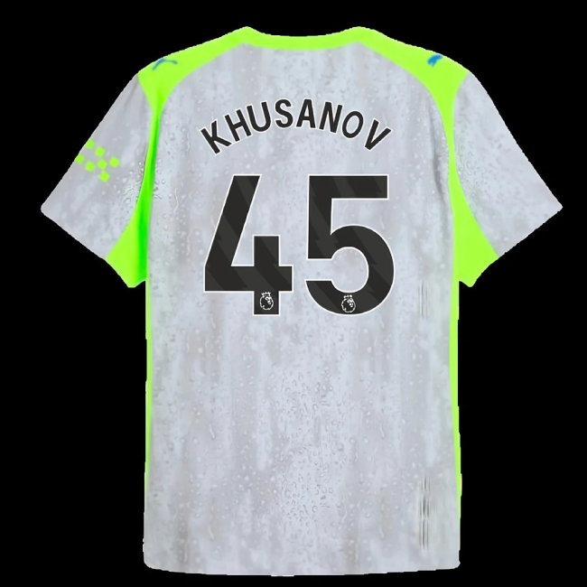 2025-2026 Man City Player Version Third Shirt (Khusanov 45) — Buy Now