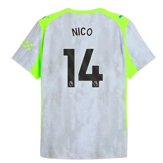 2025-2026 Man City Player Version Third Shirt (Nico 14) — Buy Now