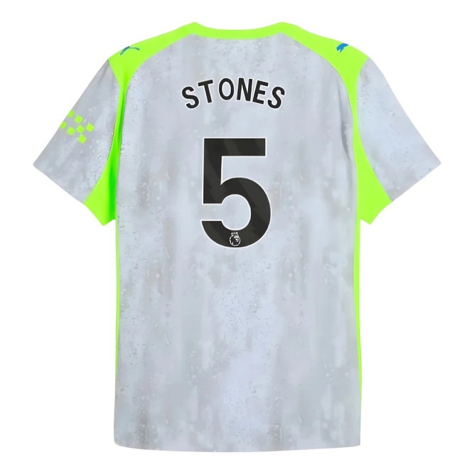 2025-2026 Man City Player Version Third Shirt (Stones 5) — Buy Now
