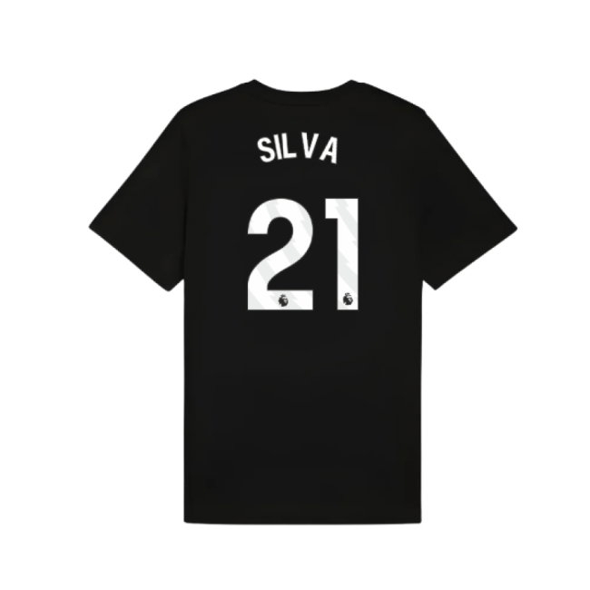 2025-2026 Man City FtblESS Tee (Black) (Silva 21) — Shop Online