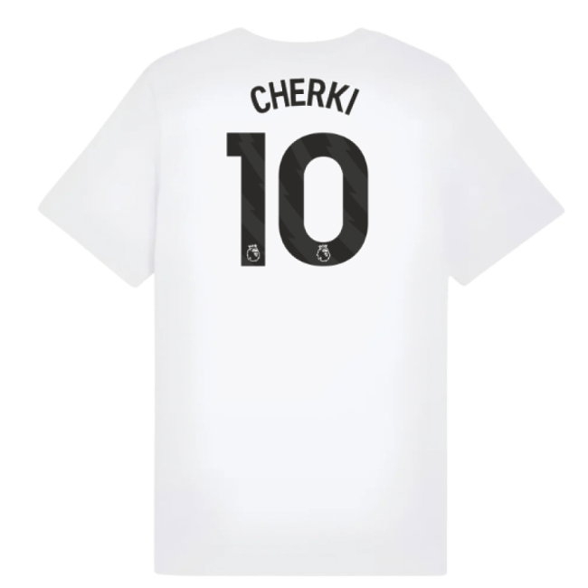 2025-2026 Man City FtblESS Tee (White) - Kids (Cherki 10) — Buy Now
