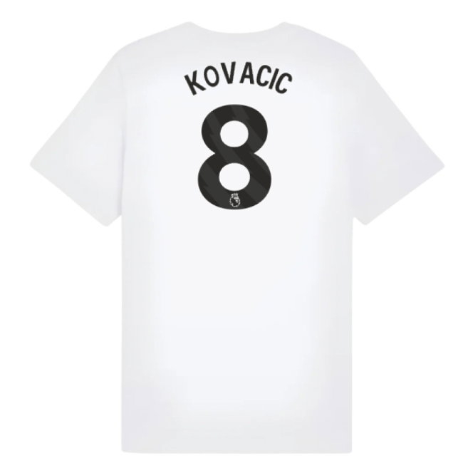 2025-2026 Man City FtblESS Tee (White) - Kids (Kovacic 8) — Shop Online