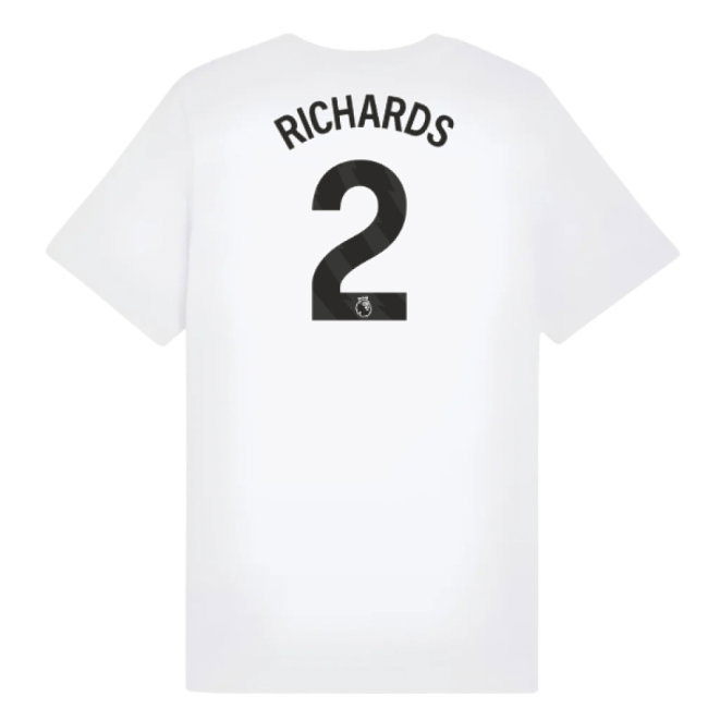2025-2026 Man City FtblESS Tee (White) - Kids (Richards 2) — Buy Online