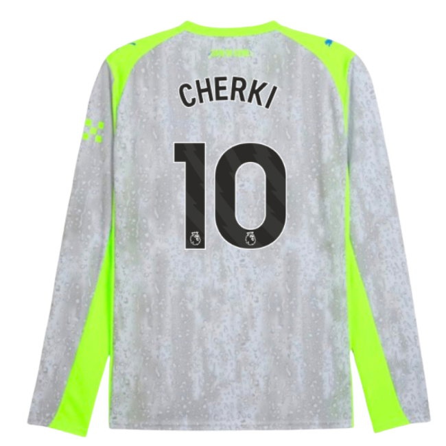 2025-2026 Man City Long Sleeve Third Shirt (Cherki 10) — Buy Online