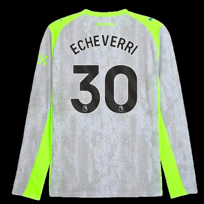 2025-2026 Man City Long Sleeve Third Shirt (Echeverri 30) — Buy Online