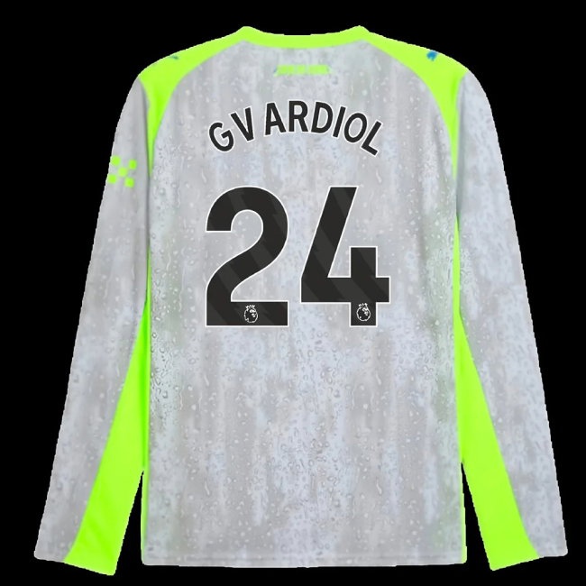 2025-2026 Man City Long Sleeve Third Shirt (Gvardiol 24) — Shop Online