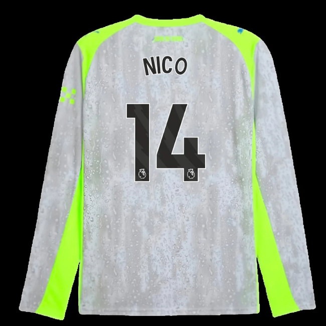 2025-2026 Man City Long Sleeve Third Shirt (Nico 14) — Buy Online