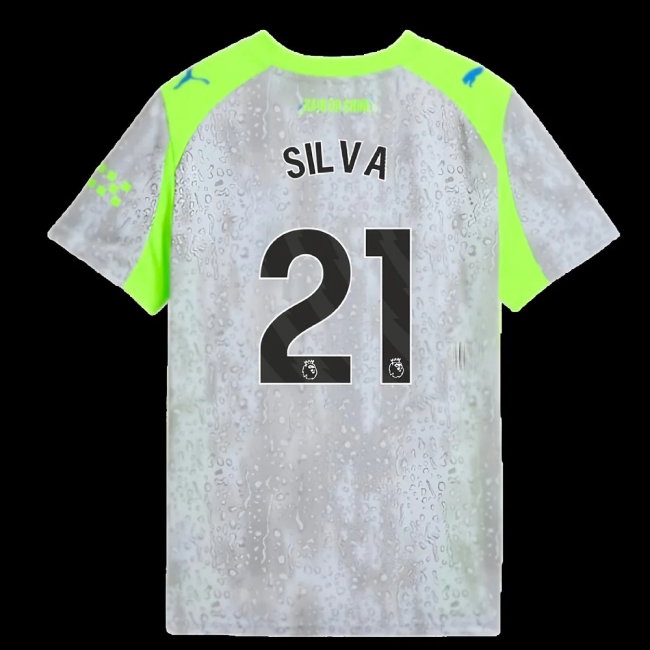 2025-2026 Man City Third Shirt (Kids) (Silva 21) — Buy Online