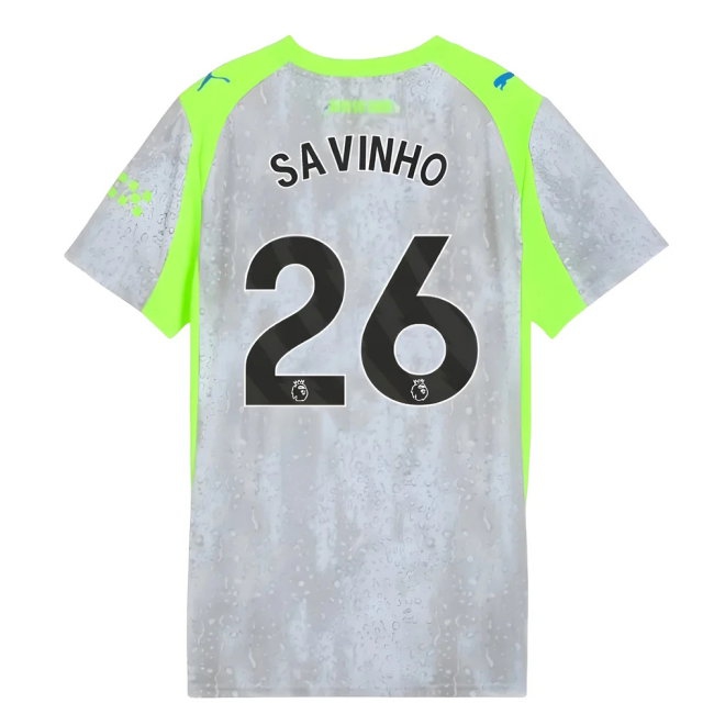 2025-2026 Man City Third Shirt (Womens) (Savinho 26) — Shop Online
