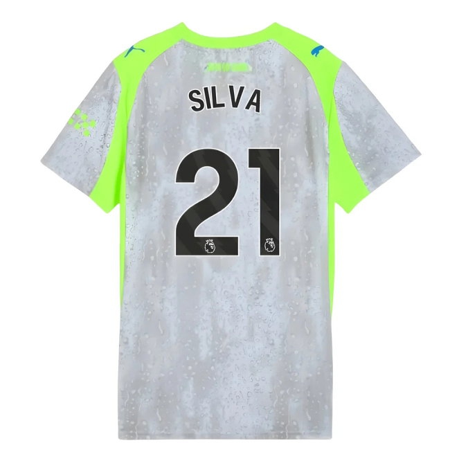 2025-2026 Man City Third Shirt (Womens) (Silva 21) — Buy Now
