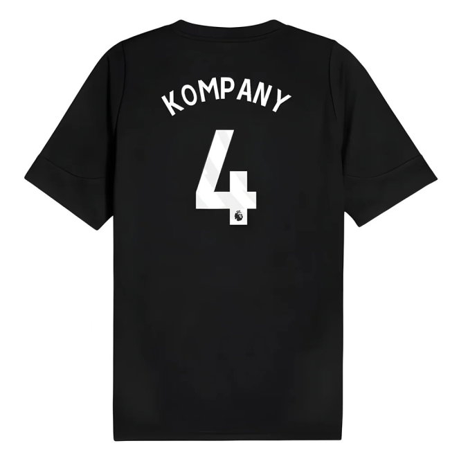 2025-2026 Man City Training Jersey (Black) (Kompany 4) — Shop Now
