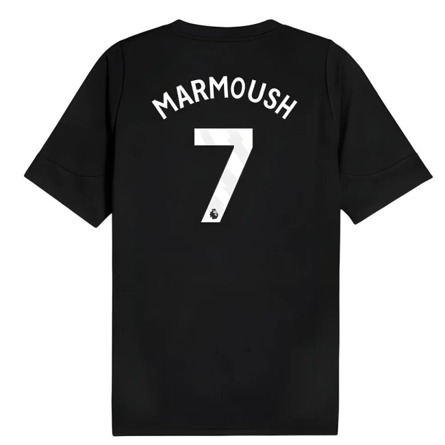 2025-2026 Man City Training Jersey (Black) (Marmoush 7) — Buy Now