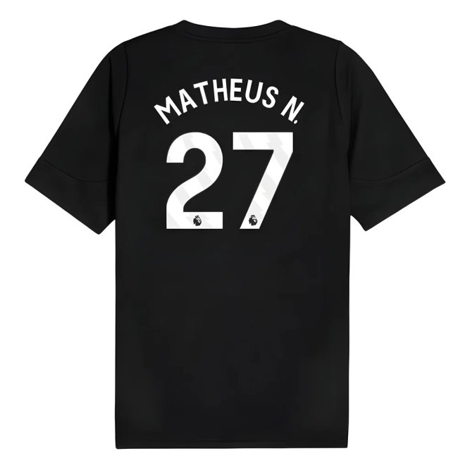 2025-2026 Man City Training Jersey (Black) (Matheus N. 27) — Buy Now