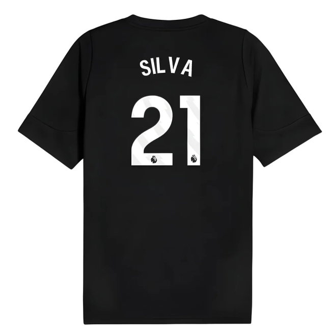 2025-2026 Man City Training Jersey (Black) (Silva 21) — Buy Now