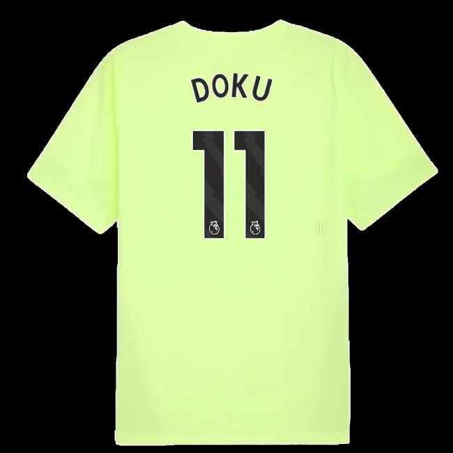 2025-2026 Man City Training Jersey (Fizzy Apple) (Doku 11) — Shop Online