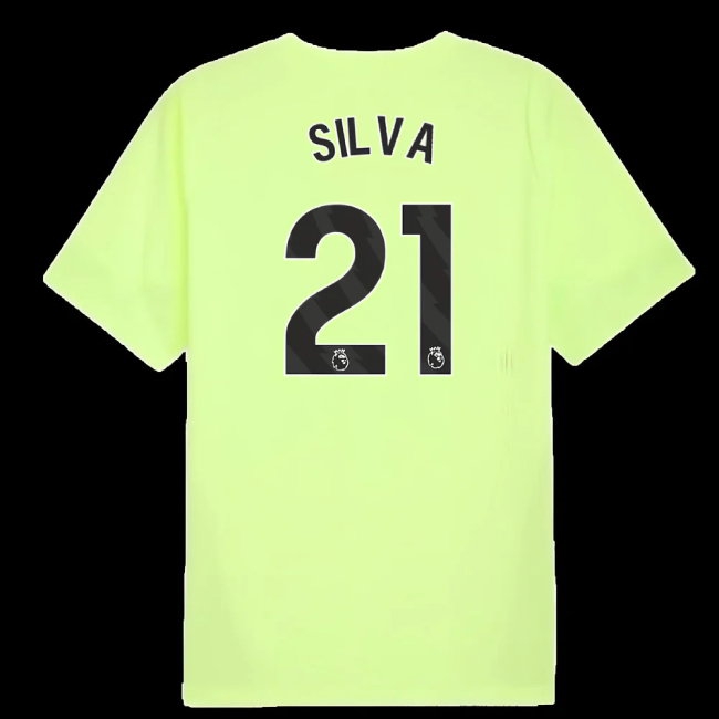 2025-2026 Man City Training Jersey (Fizzy Apple) (Silva 21) — Buy Online