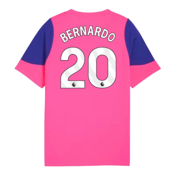 2025-2026 Man City Training Jersey (Fluro Pink) - Kids (Bernardo 20) — Shop Now