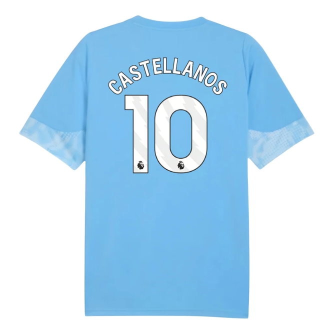 2025-2026 Man City Training Jersey (Light Blue) (Castellanos 10) — Shop Now