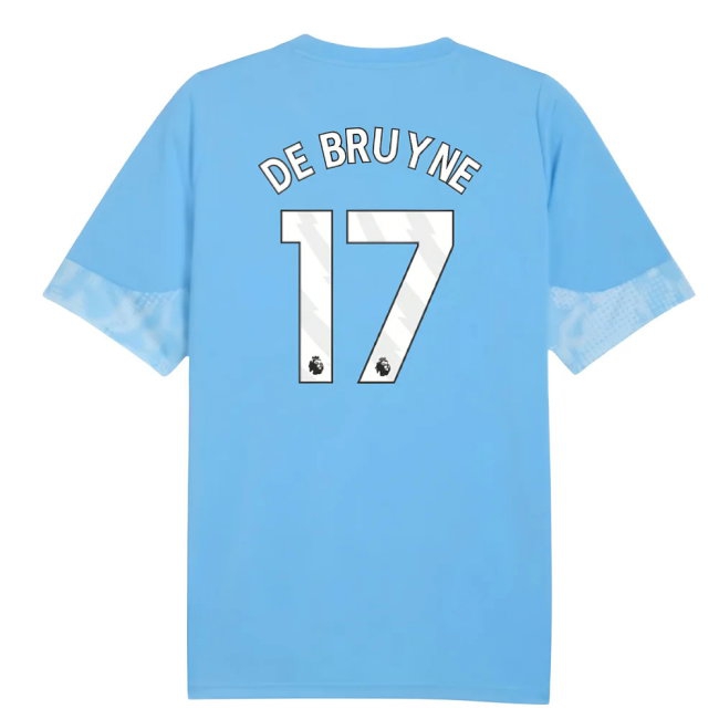 2025-2026 Man City Training Jersey (Light Blue) (De Bruyne 17) — Buy Now