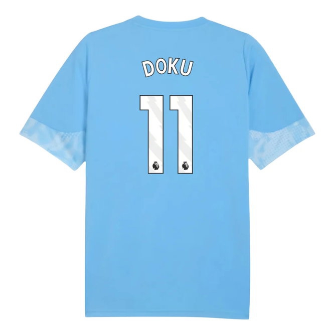 2025-2026 Man City Training Jersey (Light Blue) (Doku 11) — Shop Online
