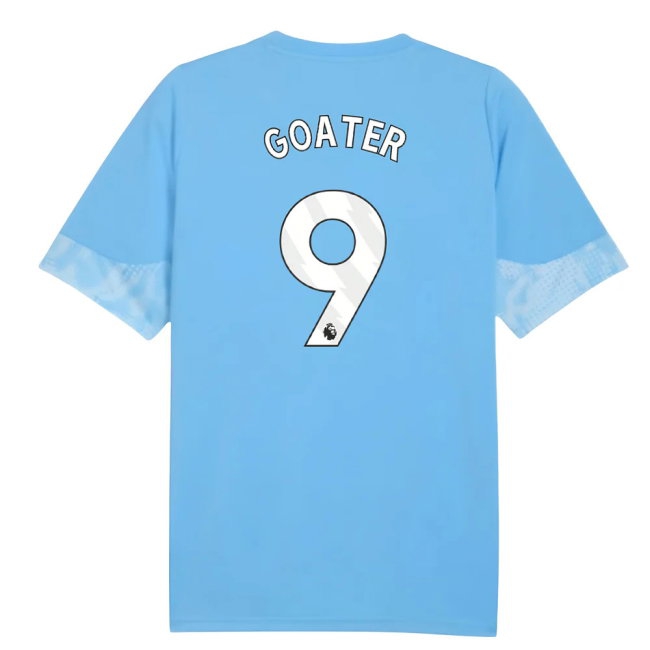 2025-2026 Man City Training Jersey (Light Blue) (Goater 9) — Shop Online