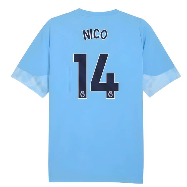 2025-2026 Man City Training Jersey (Light Blue) - Kids (Nico 14) — Buy Online