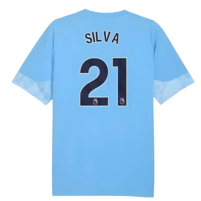2025-2026 Man City Training Jersey (Light Blue) - Kids (Silva 21) — Buy Now