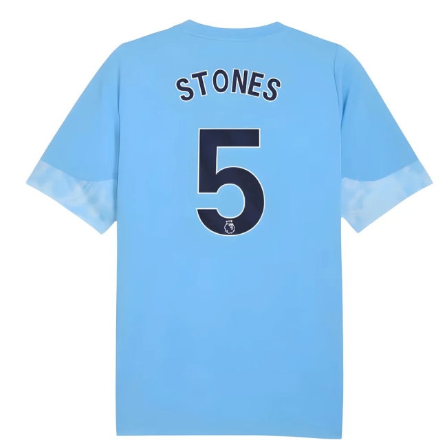 2025-2026 Man City Training Jersey (Light Blue) - Kids (Stones 5) — Buy Now