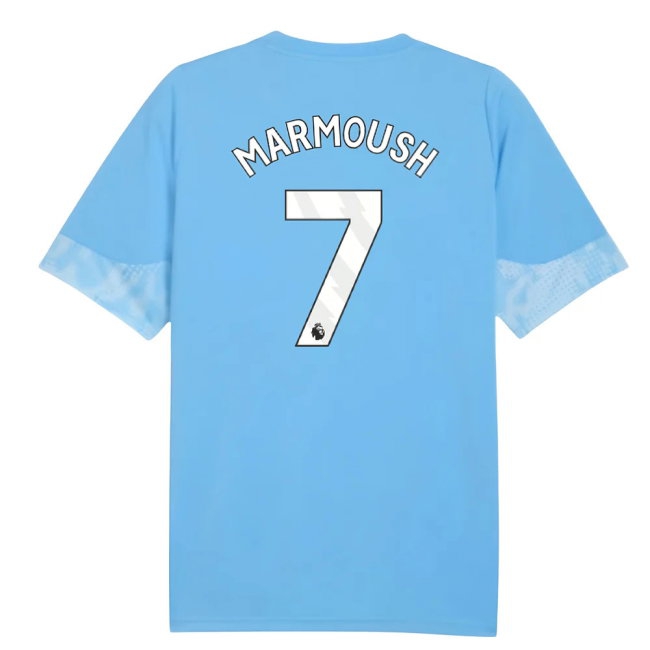 2025-2026 Man City Training Jersey (Light Blue) (Marmoush 7) — Buy Now