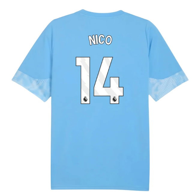 2025-2026 Man City Training Jersey (Light Blue) (Nico 14) — Shop Online