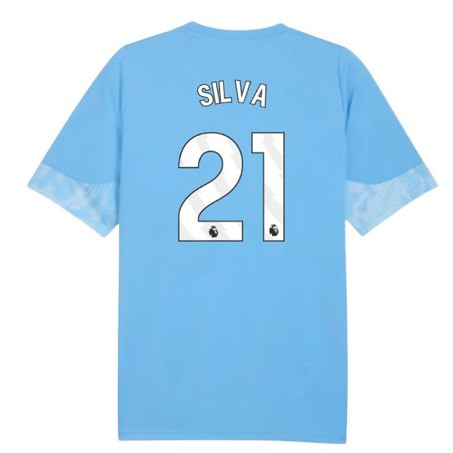 2025-2026 Man City Training Jersey (Light Blue) (Silva 21) — Buy Now