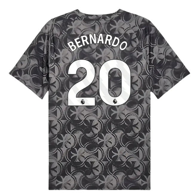 2025-2026 Man City Warm Up Jersey (Black) (Bernardo 20) — Shop Online