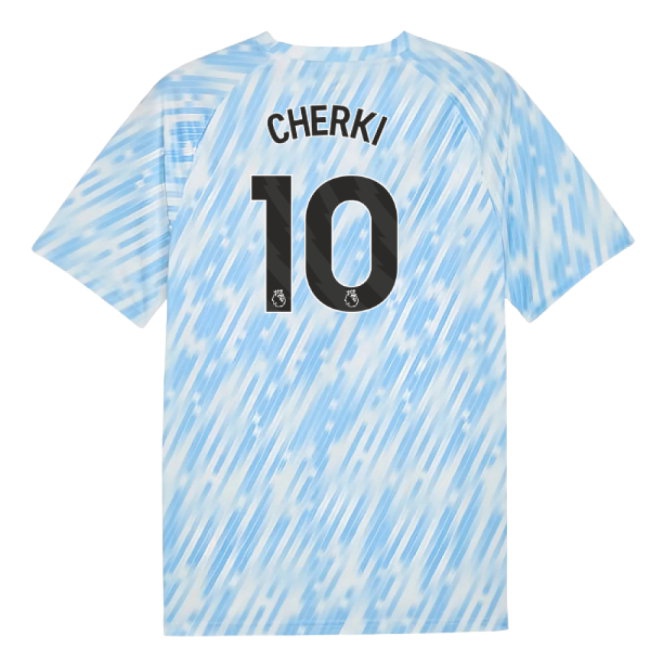 2025-2026 Man City Warm Up Jersey (Silver Sky) (Cherki 10) — Shop Online