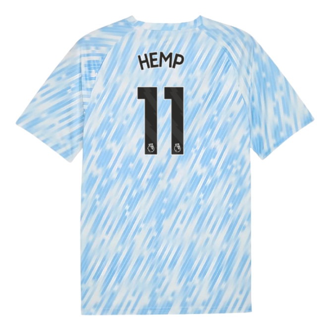 2025-2026 Man City Warm Up Jersey (Silver Sky) (Hemp 11) — Buy Now