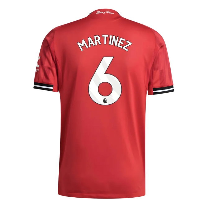 2025-2026 Man Utd Player Version Home Shirt (Martinez 6) — Shop Now