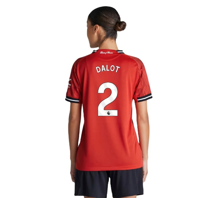2025-2026 Man Utd Player Version Home Shirt (Womens) (Dalot 2) — Shop Online