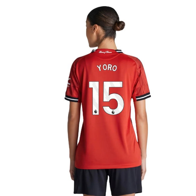 2025-2026 Man Utd Player Version Home Shirt (Womens) (Yoro 15) — Buy Online