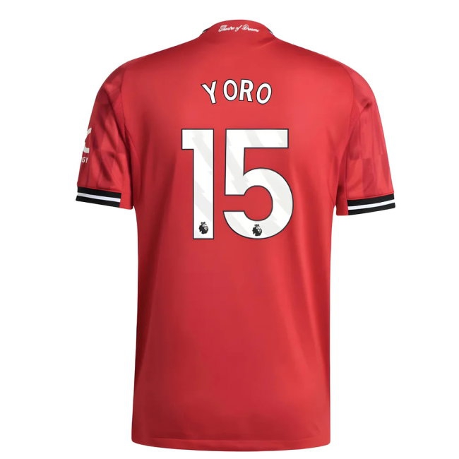 2025-2026 Man Utd Player Version Home Shirt (Yoro 15) — Buy Online