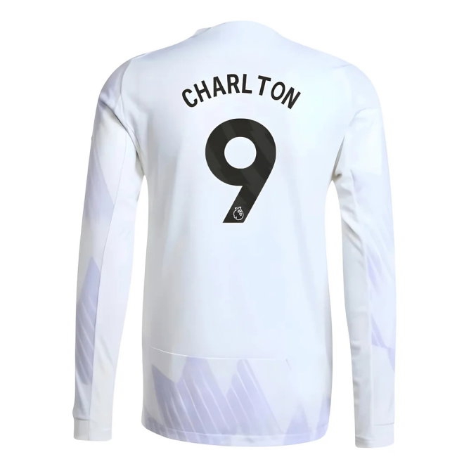 2025-2026 Man Utd Player Version Long Sleeve Away Shirt (Charlton 9) — Shop Online