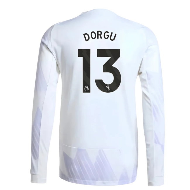 2025-2026 Man Utd Player Version Long Sleeve Away Shirt (Dorgu 13) — Shop Now